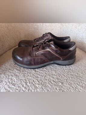 Red Wing Comfort Pro 6708 Men’s Brown Leather Safety Toe Oxford Work Shoes 8.5 D